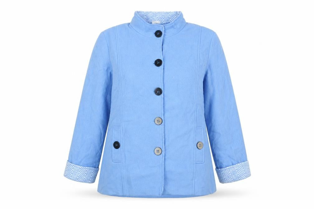 Womens UK Size M Anne De Lancay Blue Jacket