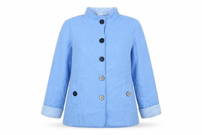 Womens UK Size M Anne De Lancay Blue Jacket