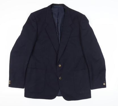 Mens UK Size 42 C&A Regular Blue Suit Jacket