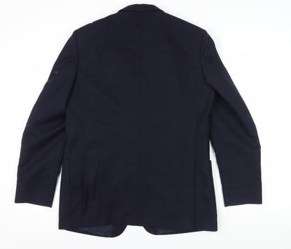 Mens UK Size 42 C&A Regular Blue Suit Jacket