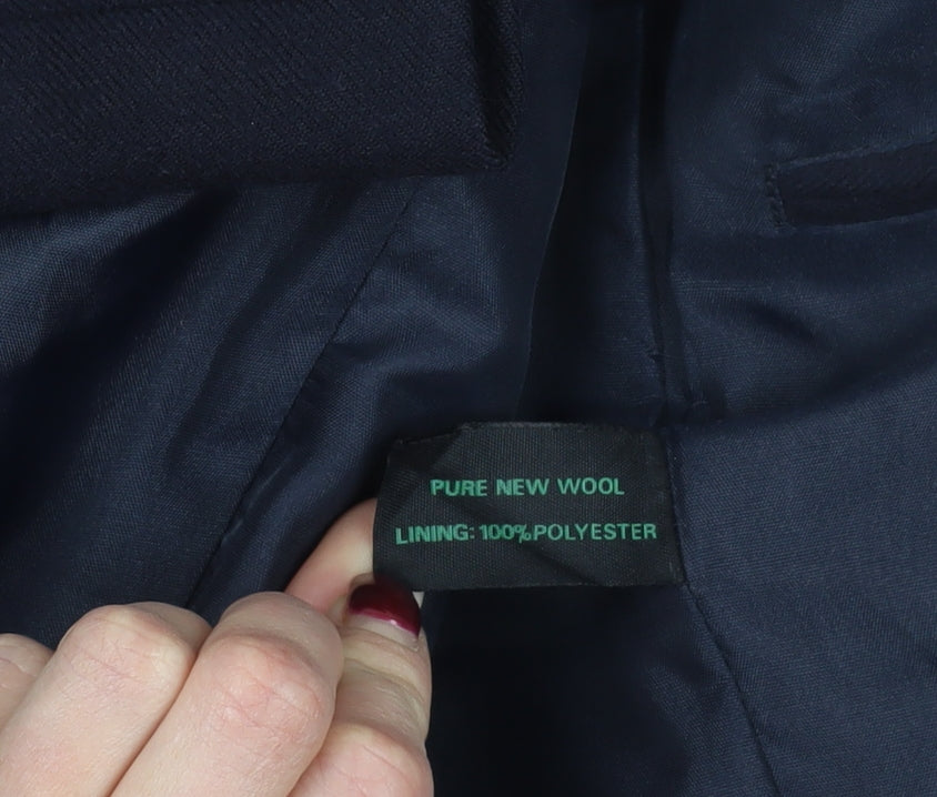 Mens UK Size 42 C&A Regular Blue Suit Jacket