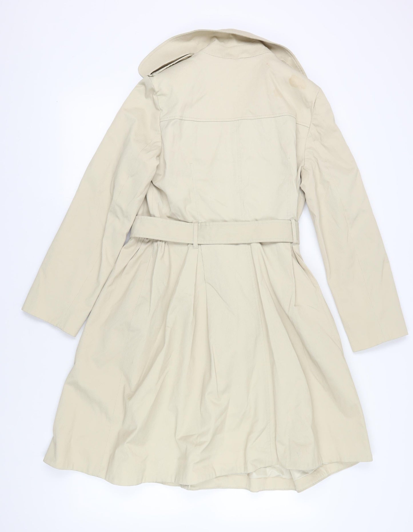 Womens UK Size 12 Ronit Zilkha Beige Trench Coat