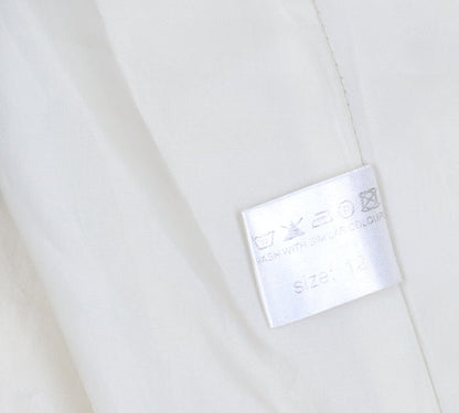 Womens UK Size 12 Ronit Zilkha Beige Trench Coat
