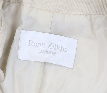 Womens UK Size 12 Ronit Zilkha Beige Trench Coat