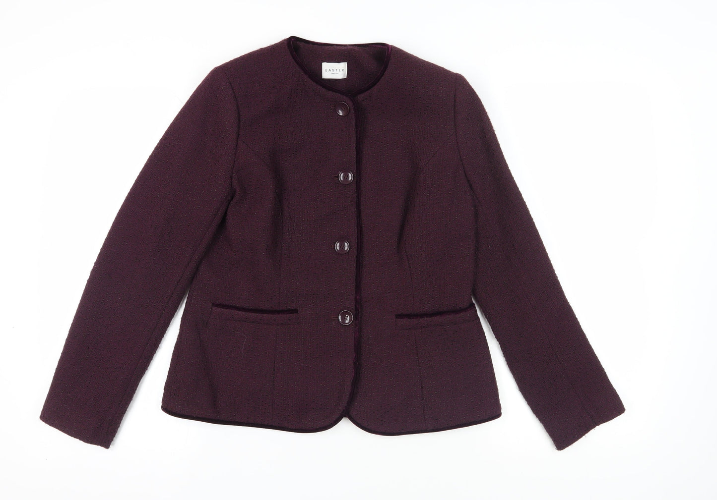 Womens UK Size 10 Eastex Purple Basic Jacket