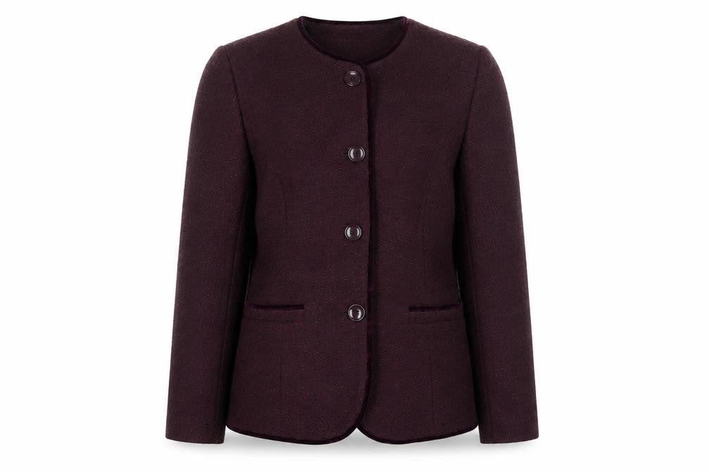 Womens UK Size 10 Eastex Purple Basic Jacket