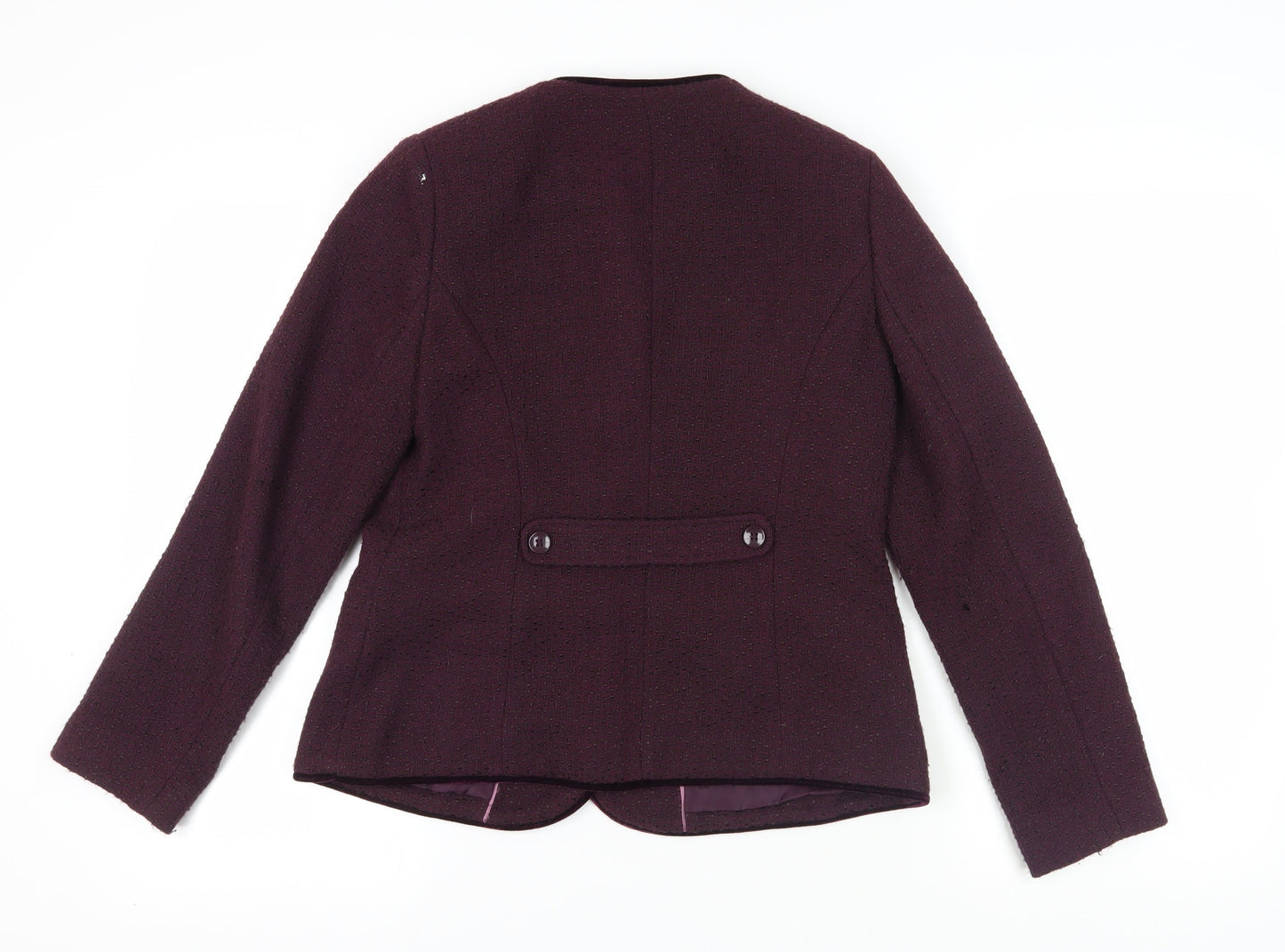 Womens UK Size 10 Eastex Purple Basic Jacket