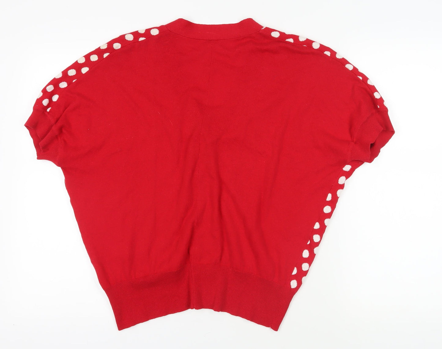 Womens UK Size M Sweewë Red Cardigan Jumper