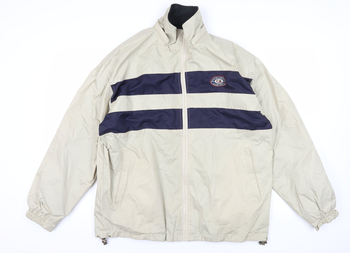 Mens UK Size L M3M Gear Beige Windbreaker Coat