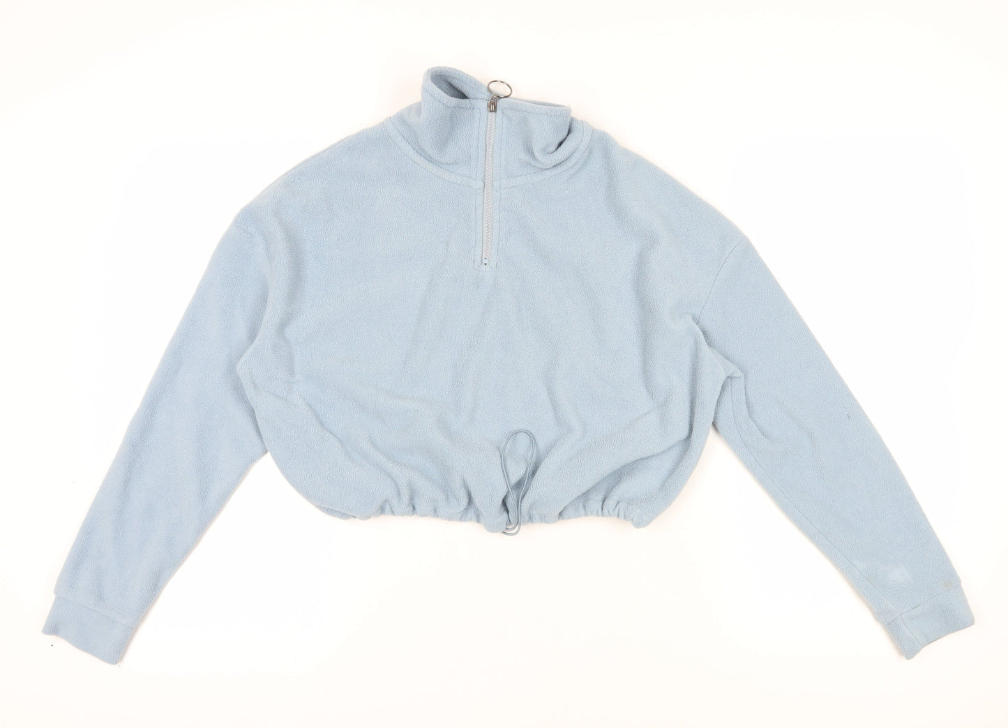Brave Soul Light Blue Fleece 1/4 Zip Women's Jumper S
