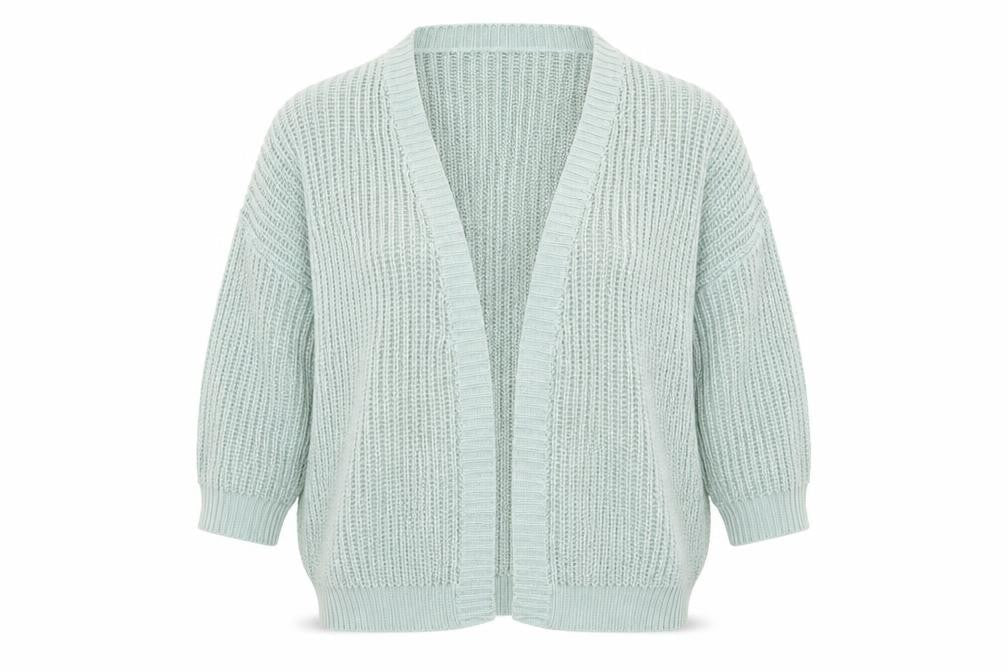 Womens UK Size L Brave Soul Green Cardigan Jumper