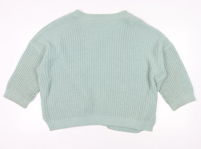 Womens UK Size L Brave Soul Green Cardigan Jumper