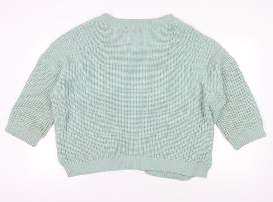Womens UK Size L Brave Soul Green Cardigan Jumper