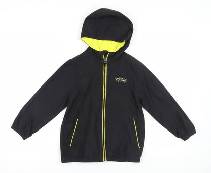McKenzie Boys Black Hooded Windbreaker 10-12 Years