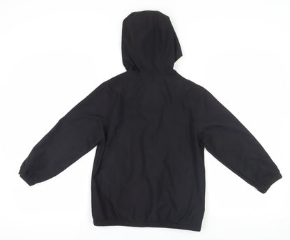 McKenzie Boys Black Hooded Windbreaker 10-12 Years