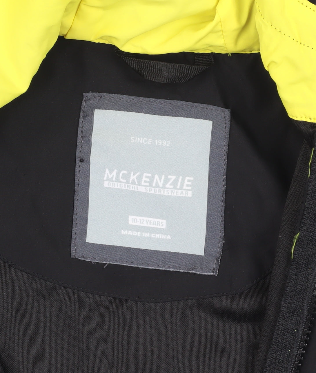 McKenzie Boys Black Hooded Windbreaker 10-12 Years
