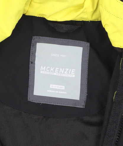 McKenzie Boys Black Hooded Windbreaker 10-12 Years