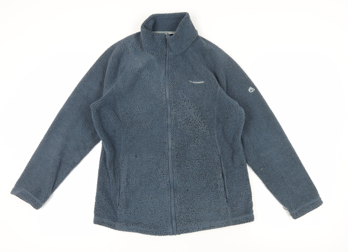 Craghoppers Blue Fleece Full Zip Outdoor Sweatshirt, Size 12