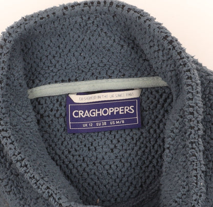 Craghoppers Blue Fleece Full Zip Outdoor Sweatshirt, Size 12