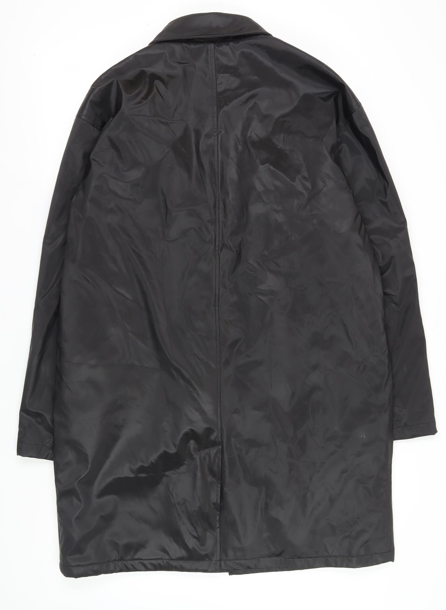 Mens UK Size M Paul Berman Black Overcoat