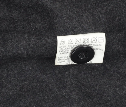 Mens UK Size M Paul Berman Black Overcoat