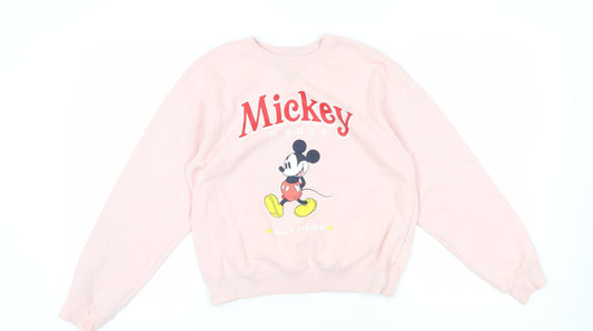 H&M Pink Mickey Mouse Graphic Sweatshirt XS