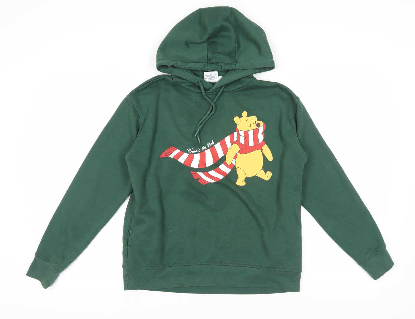Womens UK Size S Disney Green Pullover Hoodie