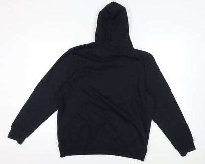 Unisex Adults UK Size L England Black Pullover Hoodie