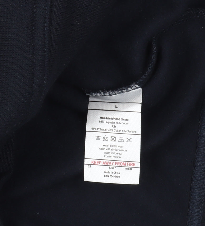 Unisex Adults UK Size L England Black Pullover Hoodie