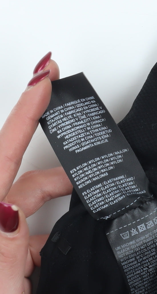 Everlast Black Cropped Gym T-Shirt UK 8 Short Sleeve