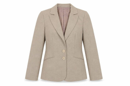Womens UK Size 10 Oasis Regular Beige Suit Jacket