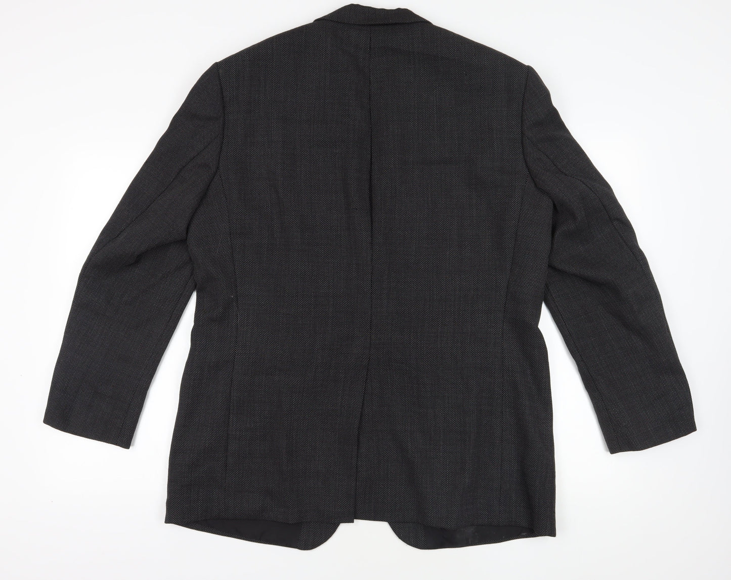 Crespino Black Herringbone Blazer Men's Size 44R