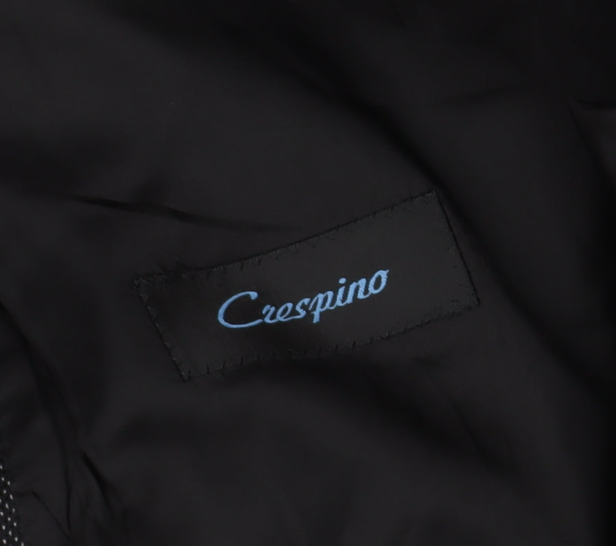 Crespino Black Herringbone Blazer Men's Size 44R
