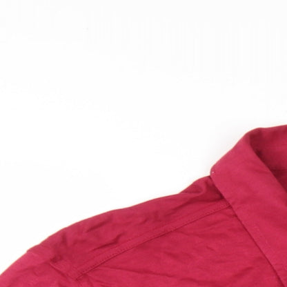 Womens UK Size 18 EAST Pink Basic Button-Up