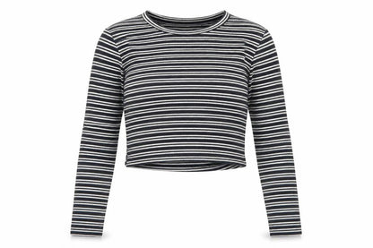 Womens UK Size S Zara Black Cropped T-Shirt