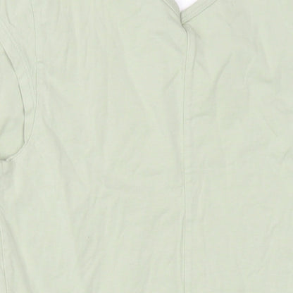 Everlane Womens Green Cotton Bodysuit One-Piece Size S Snap