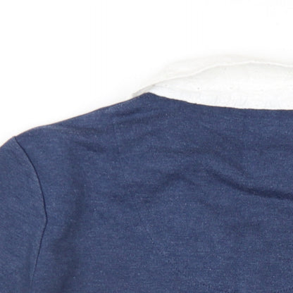Womens UK Size 10 DASH Blue Basic Blouse