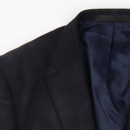 Mens UK Size 42 Marks and Spencer Regular Blue Suit Jacket