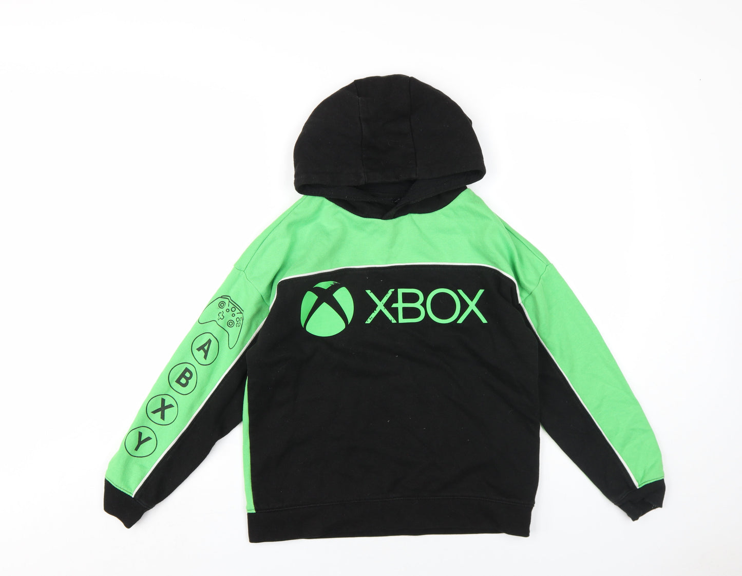 Xbox Boys Green Cotton Pullover Hoodie Size 10-11 Years Pullover