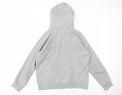 Trapstar Mens Grey Cotton Pullover Hoodie Size L