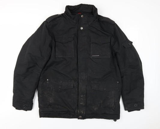 Mens UK Size L VOLCANO Black Jacket