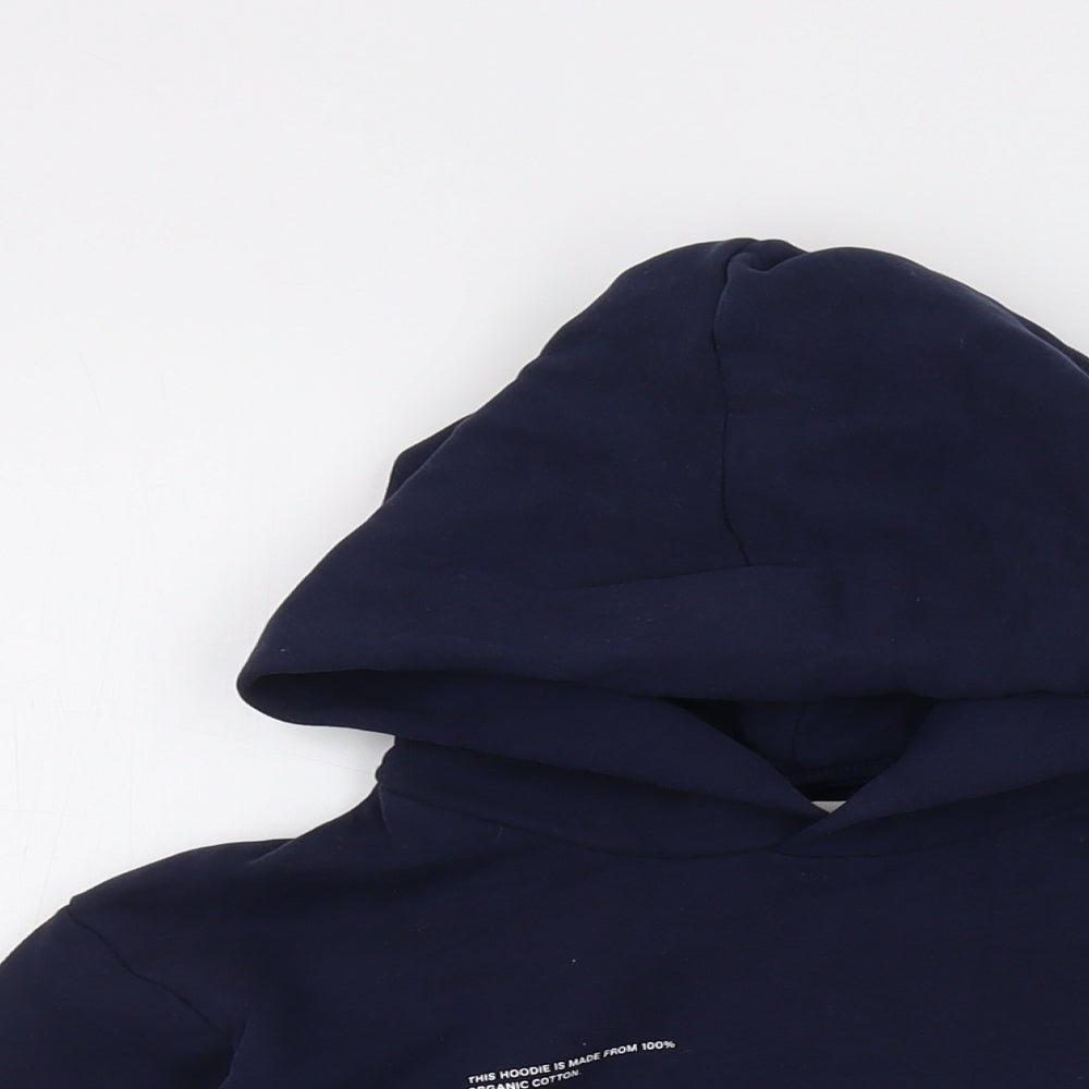 Pangaia Boys Black Cotton Pullover Hoodie Size 9-10 Years Pullover