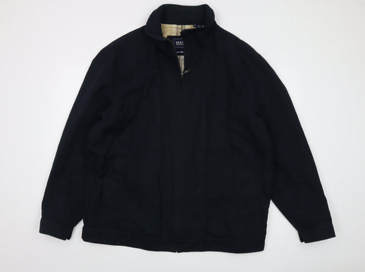 Mens UK Size 2XL Maine Blue Bomber Jacket