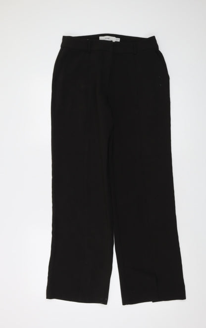 Womens UK Size 8 ICHI Regular Fit  Black Trousers