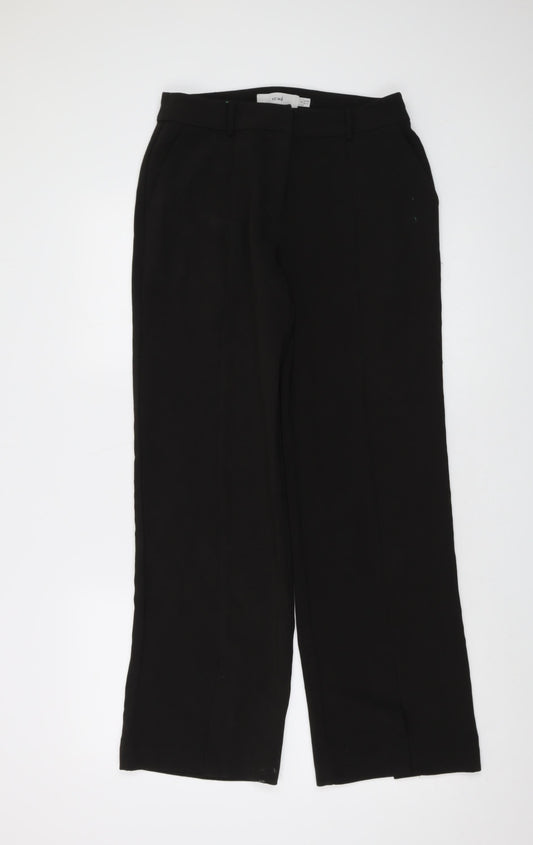 Womens UK Size 8 ICHI Regular Fit  Black Trousers