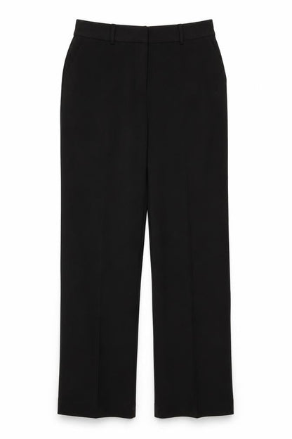 Womens UK Size 8 ICHI Regular Fit  Black Trousers