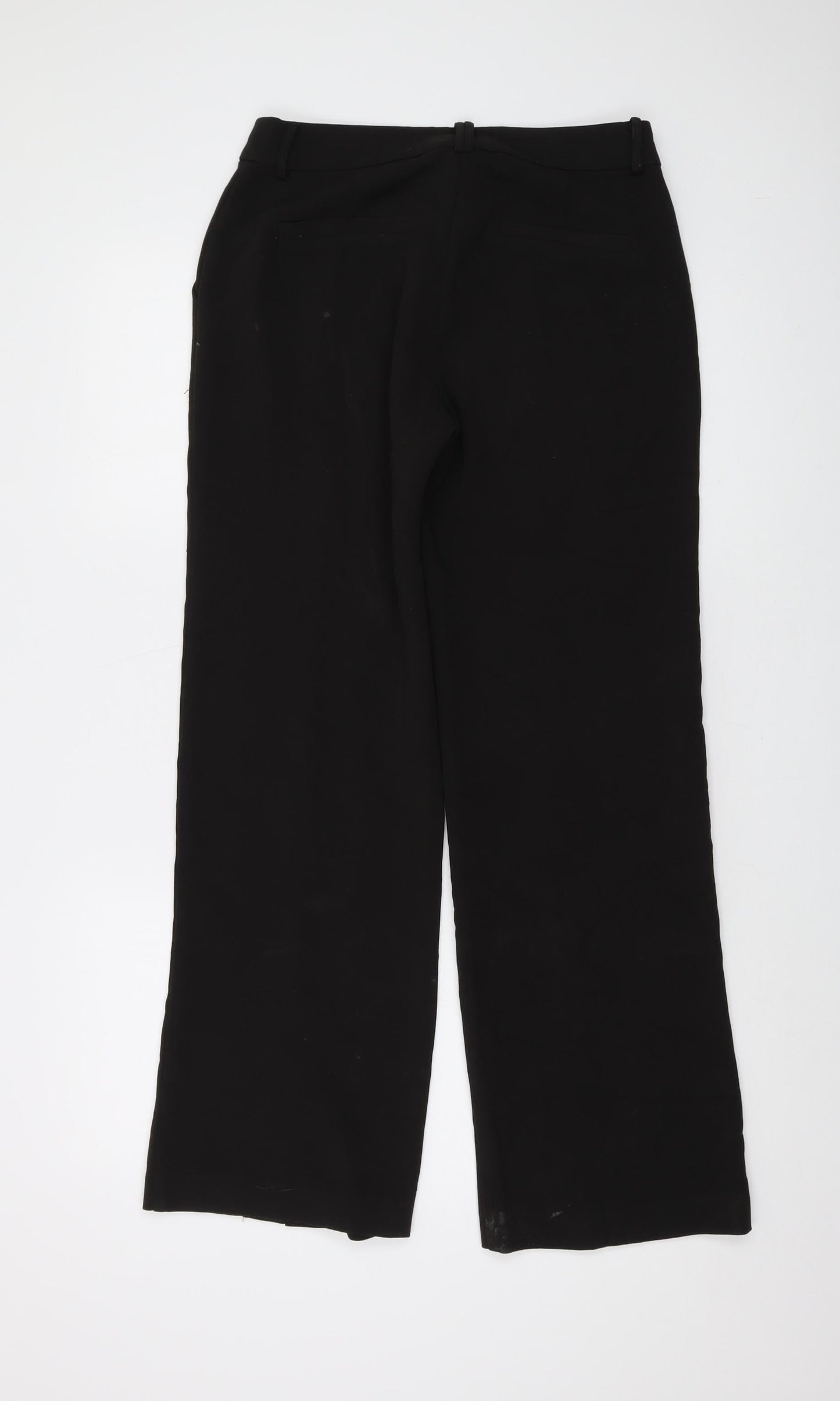 Womens UK Size 8 ICHI Regular Fit  Black Trousers