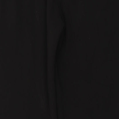 Womens UK Size 8 ICHI Regular Fit  Black Trousers