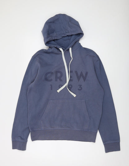 Mens UK Size S Crew Clothing Blue Pullover Hoodie