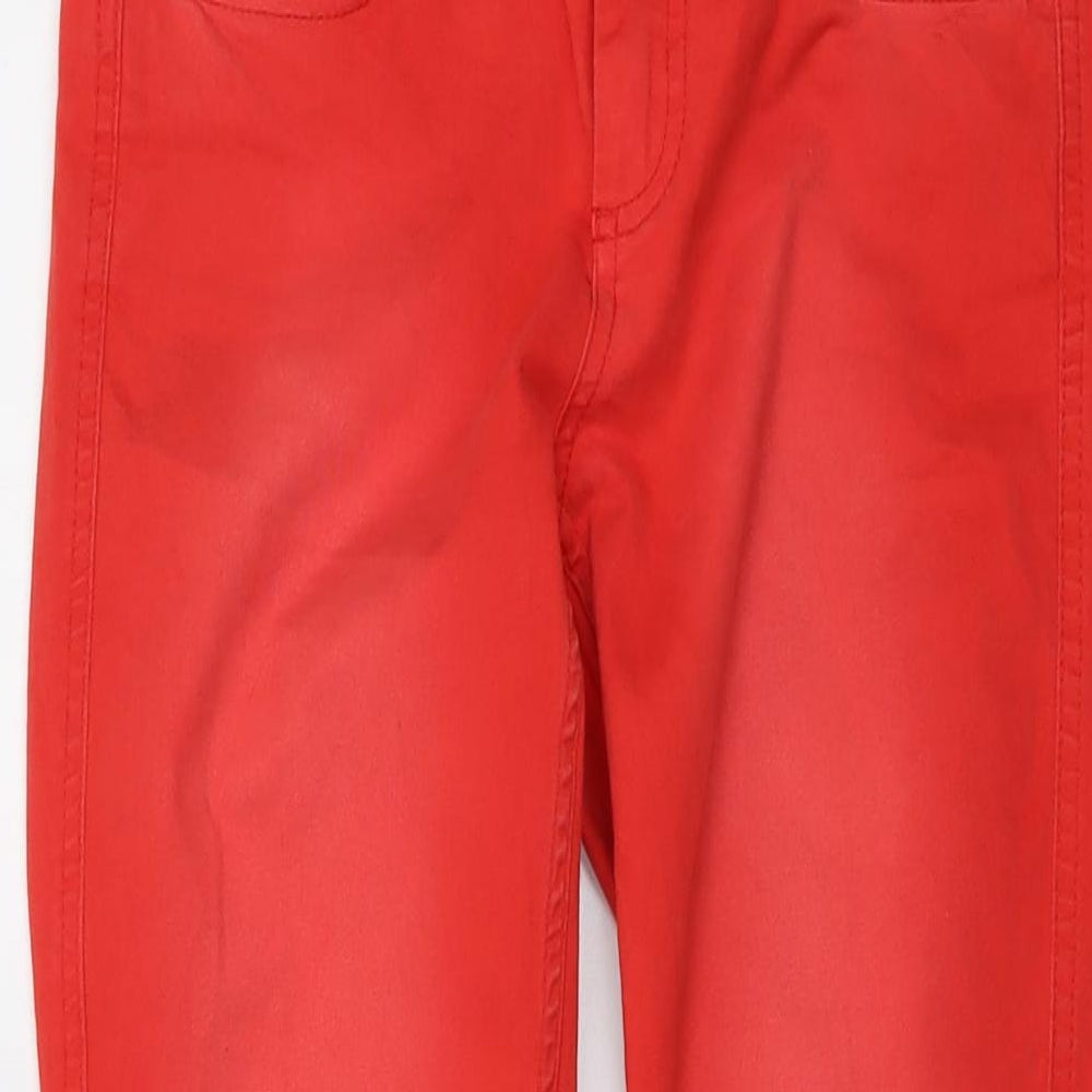 Womens UK Size 10 MOTIVI Regular Fit Skinny Red Jeans